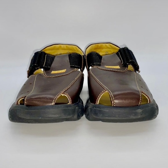 KENZO Junior Original Brown Leather Open Weave Monk Strap Sandals Sz 5.5US/37EU. - Picture 10 of 16